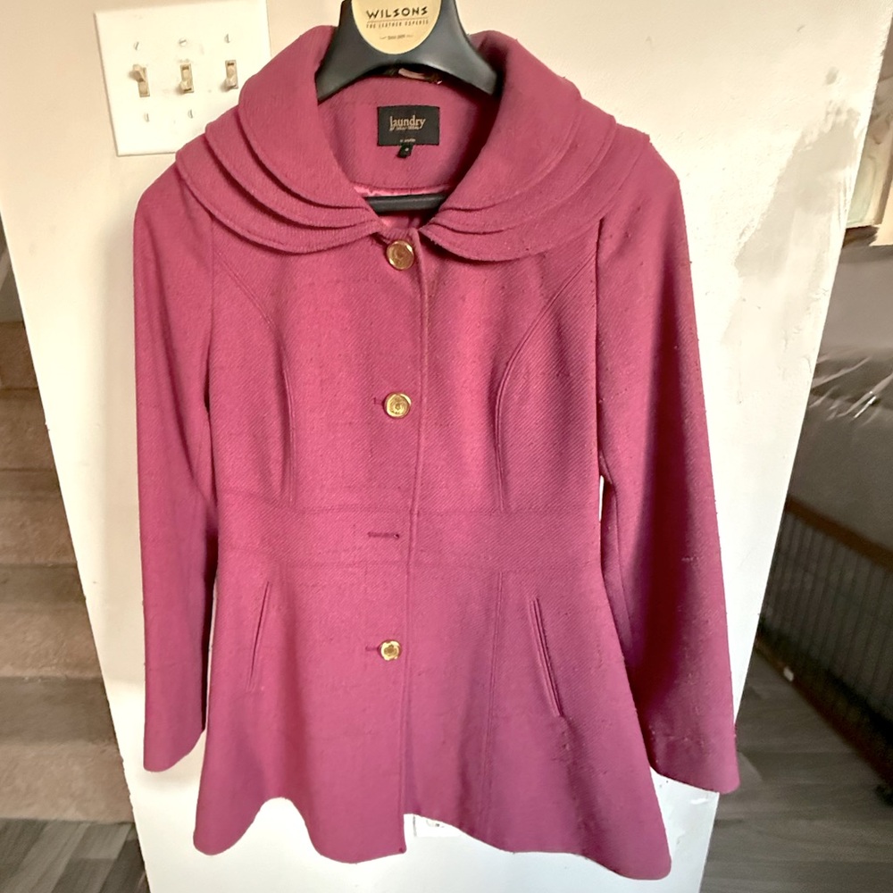CHINESE LAUNDRY Jacket/Coat dark magenta